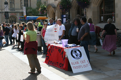 Stop the War stall